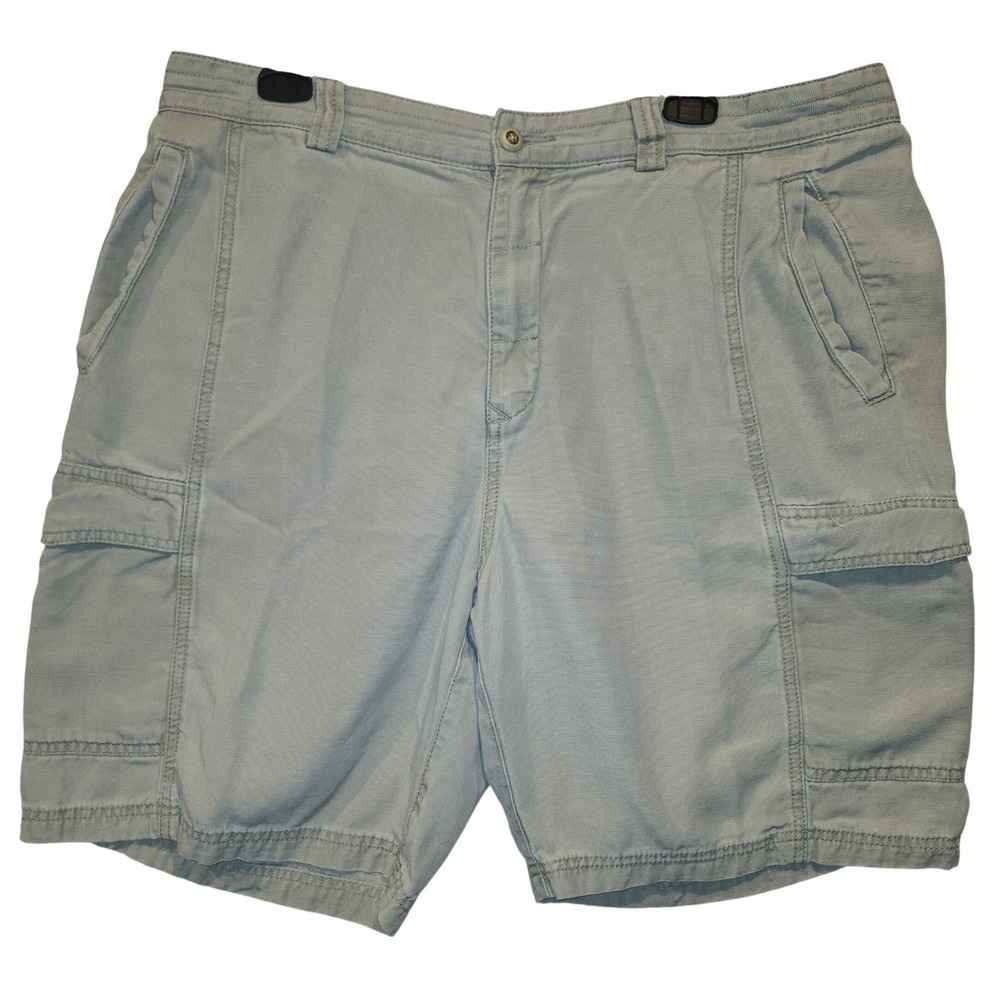 Tommy Bahama Relax Mens Cargo Shorts Khaki Tan Tencel Cotton Sz 36 Casual Beach